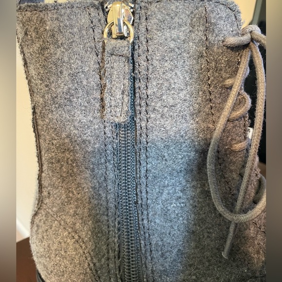 JJill Grey Lace Up Ankle Boots, Size 7 - Picture 2 of 6